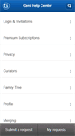 Mobile Screenshot of help.geni.com
