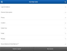 Tablet Screenshot of help.geni.com