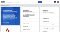 Desktop Screenshot of geni.de